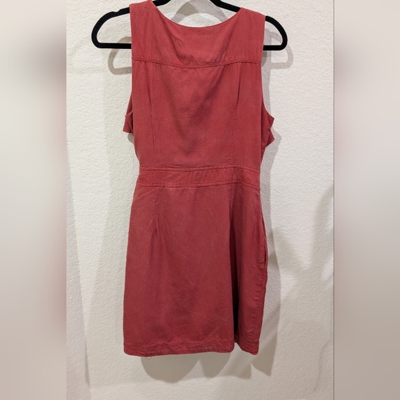 Vintage Gianni Bini Rust Mini Wrap Dress - Picture 10 of 12